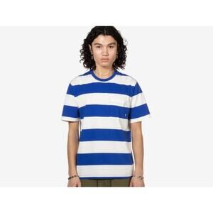 Foot‎ locker sz L striped short sleeve shirt NWT